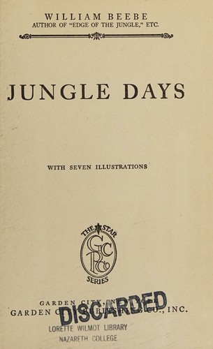 Cover for Jungle days