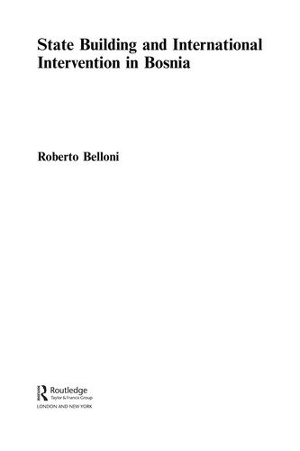 Cover for State building and international intervention in Bosnia