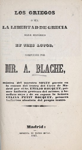 Cover for Los griegos, o sea, La libertad de Grecia
