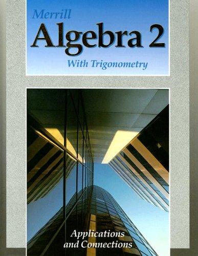 Cover for Merrill Algebra 2 With Trigonometry
