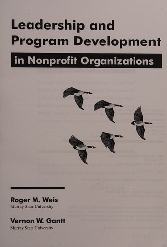 Cover for Leadership and program development in nonprofit organizations