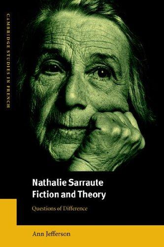 Cover for Nathalie Sarraute, Fiction and Theory