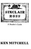 Cover for Sinclair Ross