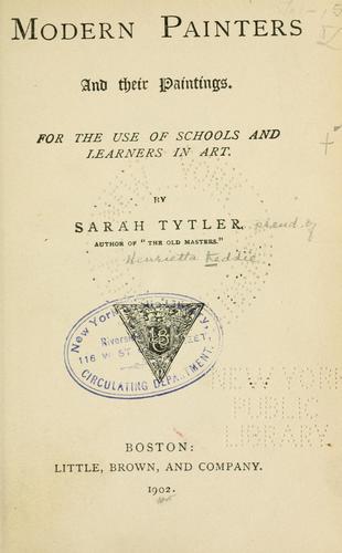 Cover for Modern painters and their paintings.