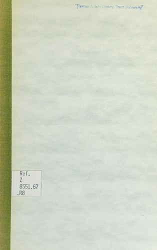 Cover for Bibliographie des ¿uvres de Karl Marx