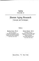 Cover for Human aging research