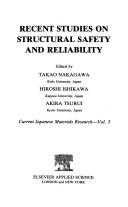 Cover for Recent Studies on Structural Safety and Reliability (Current Japanese Materials Research, Vol 5)