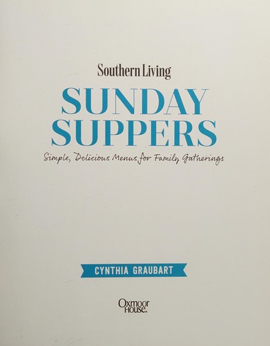 Cover for Sunday suppers