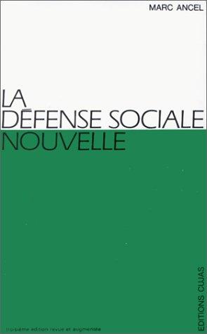 Cover for La défense sociale nouvelle
