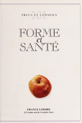 Cover for Forme et sante