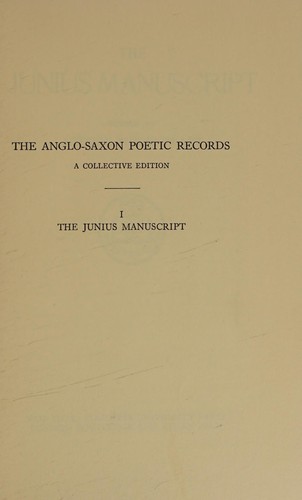 Cover for The Anglo-Saxon poetic records.