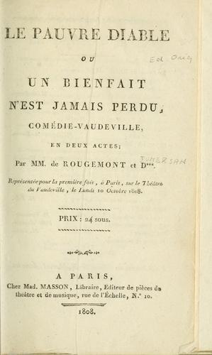 Cover for Le pauvre diable
