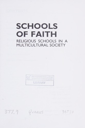 Cover for Schools of Faith