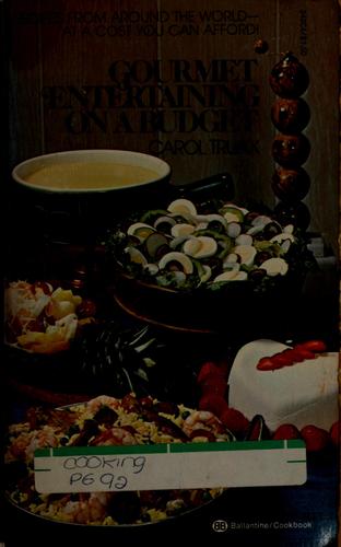 Cover for Gourmet entertaining on a budget