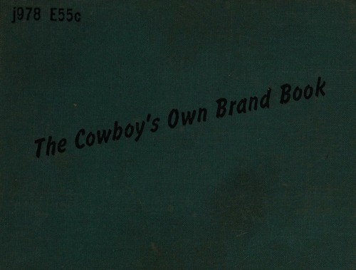Cover for The cowboy's own brand book