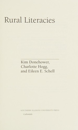 Cover for Rural literacies