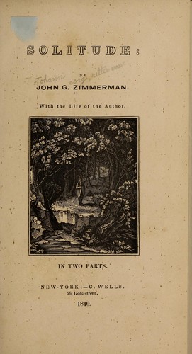 Cover for Solitude