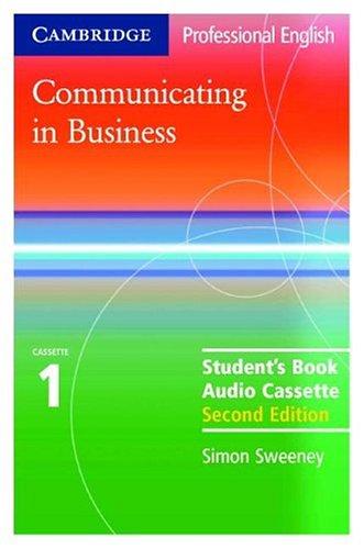 Cover for Communicating in Business Audio Cassette Set