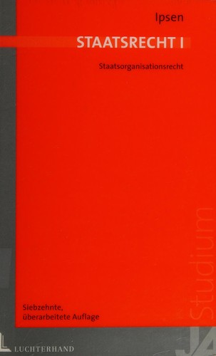 Cover for Staatsrecht