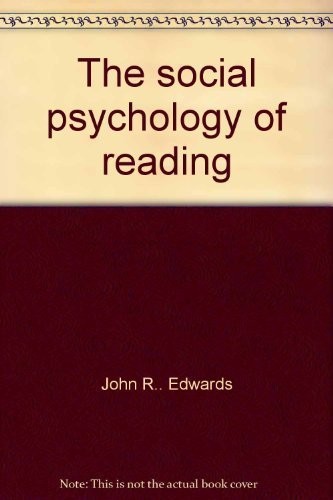 Cover for The Social psychology of reading