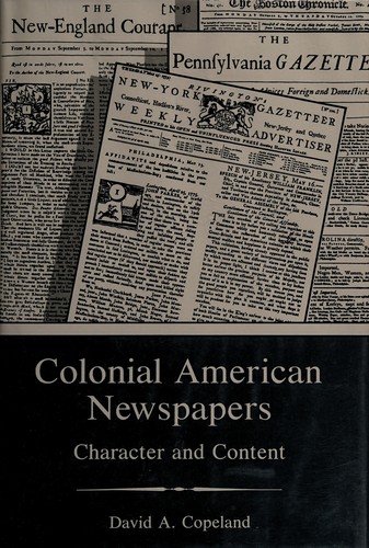 Cover for Colonial American newspapers