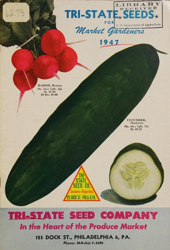 Cover for Tri-state seeds for market gardeners 1947