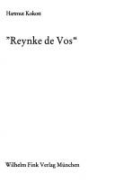 Cover for "Reynke de Vos"