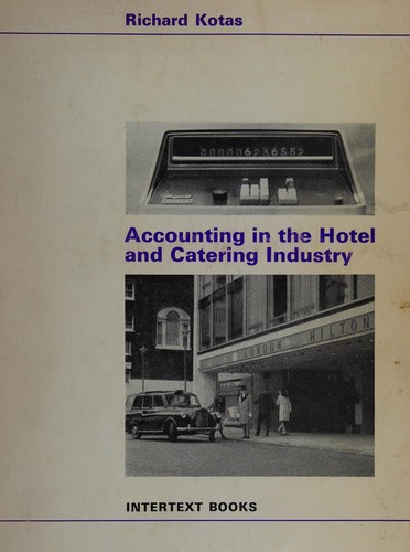 Cover for Accounting in the hotel and catering industry.