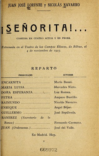 Cover for !Señorita!--