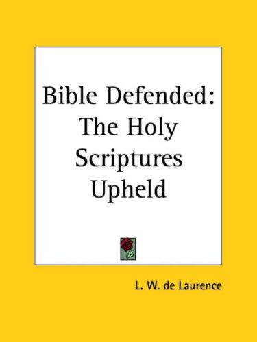 Cover for Bible Defended