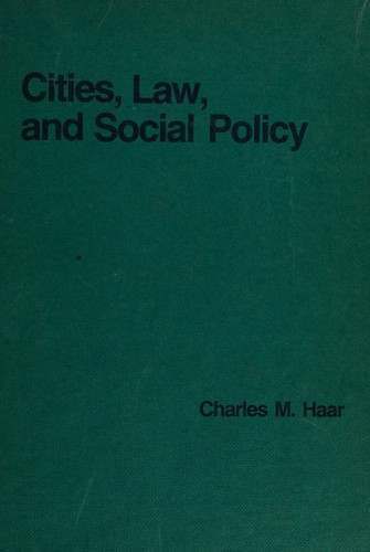 Cover for Cities, law, and social policy