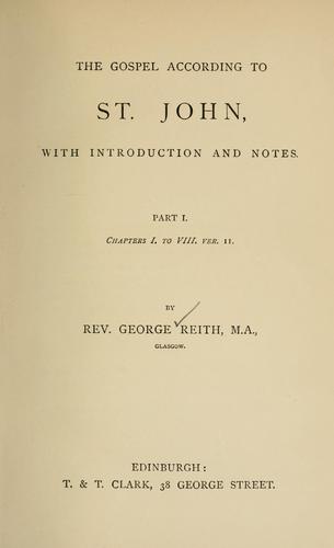 Cover for The Gospel according to St. John