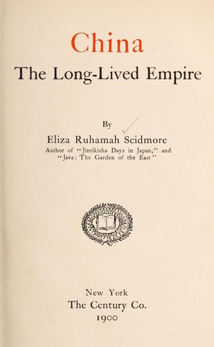 Cover for China, the long-lived empire.