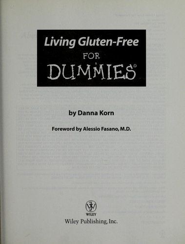Cover for Living gluten-free for dummies
