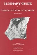 Cover for Summary guide to Corpus vasorum antiquorum