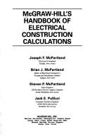 Cover for McGraw-Hill's handbook of electrical construction calculations