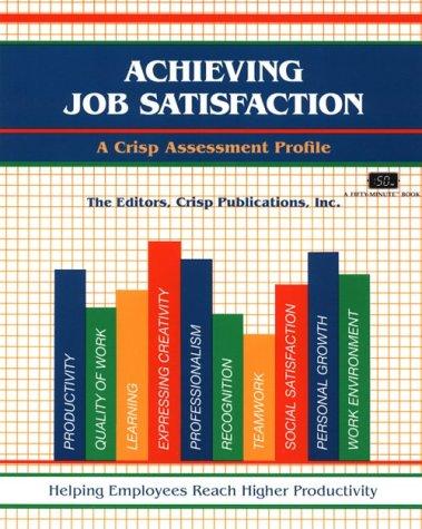 Cover for Achieving job satisfaction