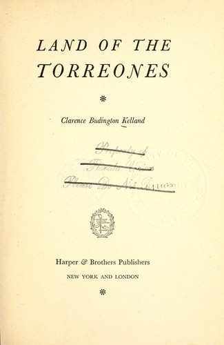 Cover for Land of the Torreones