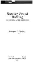 Cover for Reading Pound reading