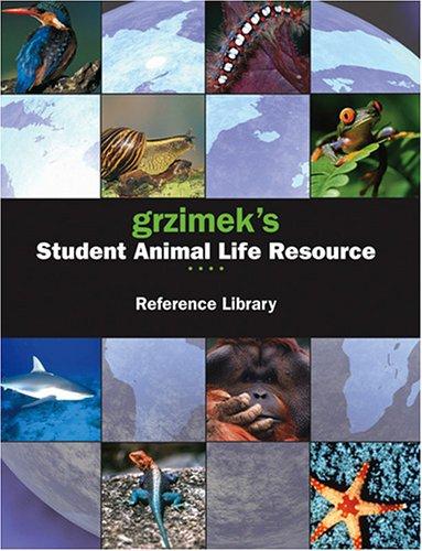 Cover for Grzimek's student animal life resource.