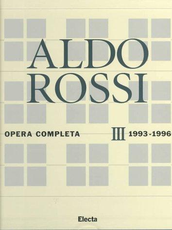 Cover for Aldo Rossi