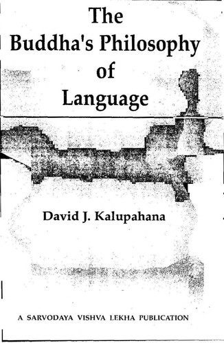 Cover for The Buddha's philosophy of language