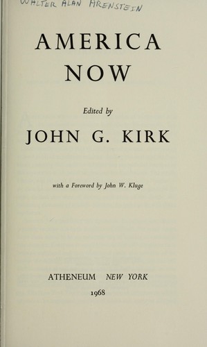 Cover for America now