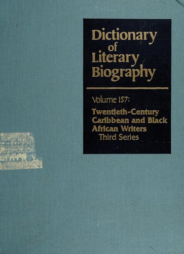 Cover for Twentieth-century Caribbean and Black Africanwriters