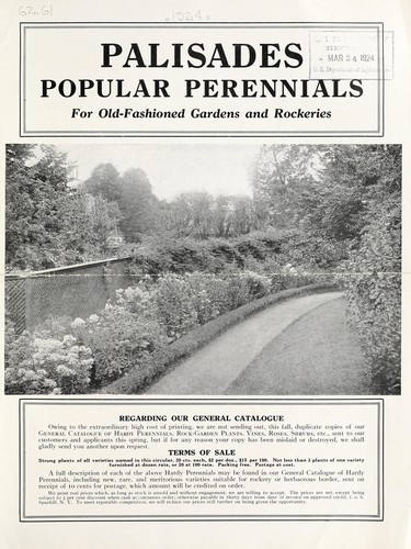 Cover for Palisades popular perennials