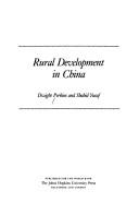 Cover for Rural development in China