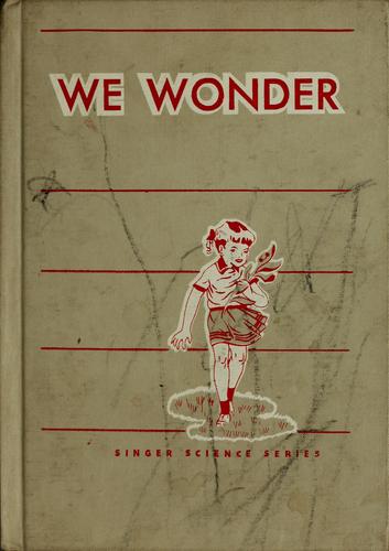 Cover for We wonder