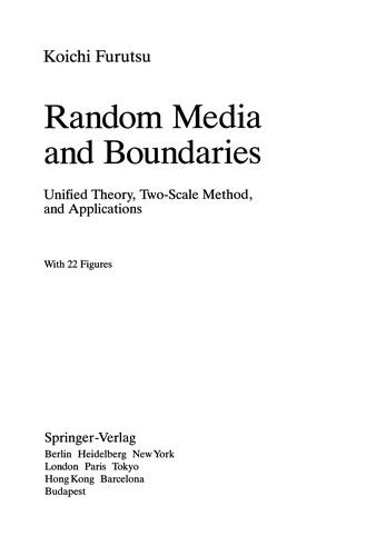 Cover for Random Media and Boundaries