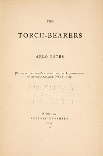 Cover for The torch-bearers