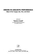 Cover for Errors in linguistic performance